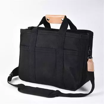 Утолщенная холщовая сумка-тоут, многофункциональная сумка через плечо, большая вместительная сумка с многослойным мешком для хранения