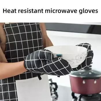 Утолщенная и термостойкая микроволновая печь, бытовая жаростойкая кухня, изолированная духовка, перчатки для выпечки.