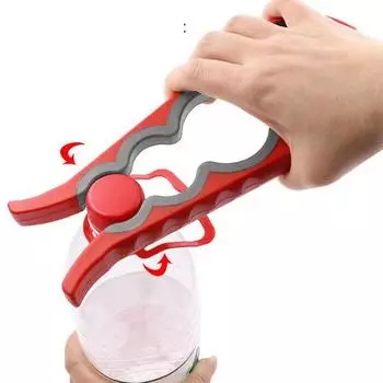 Утолщенная креативная многофункциональная открывалка для бутылок «четыре в одном» для больших и маленьких банок, открывалка для консервных банок с четырьмя положениями, противоскользящая бутылка