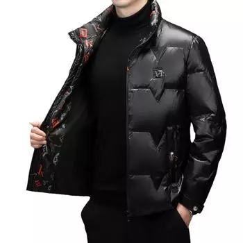 Утолщенная куртка Arctic Bread Down для мужчин зимой, новая блестящая устойчивая к пятнам модная куртка для отдыха на открытом воздухе для мужчин M