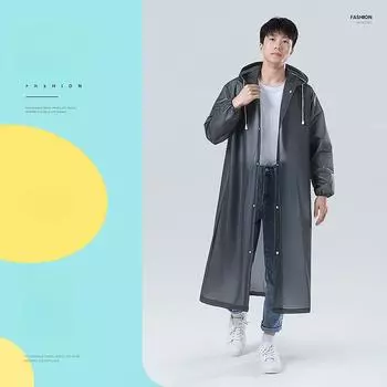 Утолщенная куртка от дождя для взрослых, ветрозащитный и водонепроницаемый утолщенный плащ «все в одном» из ЭВА, езда на велосипеде на открытом воздухе, портативный плащ серый