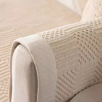 Утолщенная льняная подушка для дивана Four Seasons, универсальная нескользящая простая современная хлопковая и льняная подушка для дивана, полотенце, осенняя и зимняя подушка для сиденья 70-50