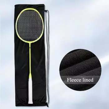 Утолщенная мягкая сумка для бадминтонных ракеток с плечевым ремнем для 2 ракеток 2pcs