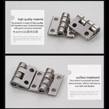 Утолщенная нержавеющая сталь 304, миниатюрная свободная маленькая петля, высококачественная прочная плоская бесшумная петля для алюминиевых дверей, дверей ванной комнаты