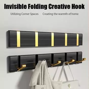 Утолщенная невидимая вешалка для одежды, настенная, для задней двери примерочной, для входа в стену, для одежды и головных уборов, не требующая перфорации