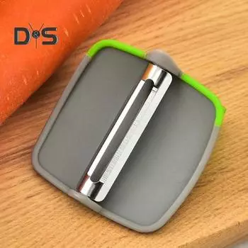 Утолщенная овощечистка из нержавеющей стали, эффективная быстро зачистка, овощерезка с двумя пальцами, хозяйственные принадлежности