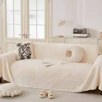 Утолщенная плюшевая подушка для дивана, зимний теплый коврик для дивана, полотенце, противоскользящие универсальные чехлы для диванов, домашние животные, детское мягкое одеяло для дивана для гостиной 180x130