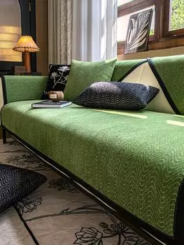 Утолщенная подушка для дивана из шенилла для гостиной, нескользящий чехол для дивана, угловое полотенце для дивана, подушка для сиденья, защита дома 70x70