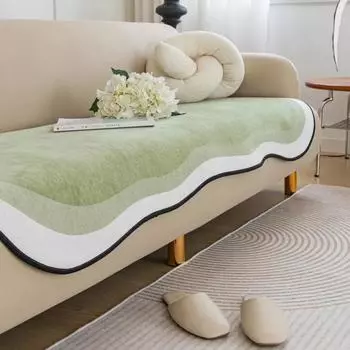 Утолщенная подушка для дивана из синели для гостиной, нескользящая подушка для дивана специальной формы, угловой диван, полотенце, накладка на сиденье, защита дома 70x70cm 1PC A