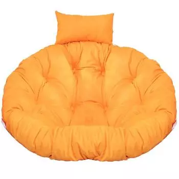 Утолщенная подушка для стула Papasan, удобная подвесная подушка для стула, гамаки, качели, подушка для откидывающегося кресла для помещений 100x100 см 110CM жёлтый