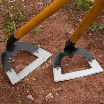 Утолщенная ручная полая мотыга из марганцевой стали, сельскохозяйственная мотыга для прополки, посадки овощей, рыхления почвы, инструментов для прополки as shows