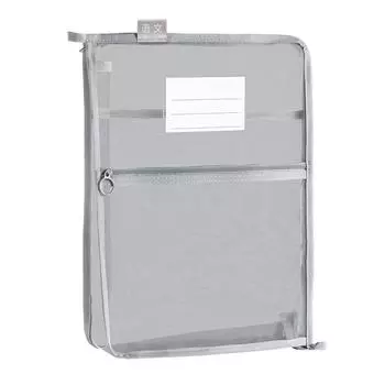 Утолщенная сетчатая видимая папка-конверт L-образной формы, органайзер для канцелярских товаров, чехол для домашней работы