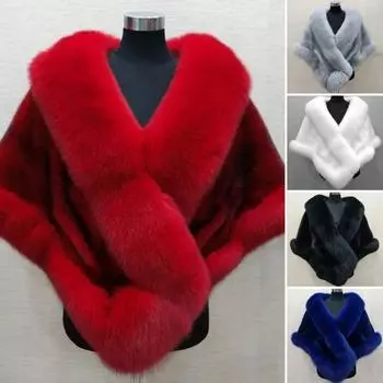 Утолщенная теплая норка, лисица, пушистая накидка, однотонное женское зимнее пальто из искусственного меха