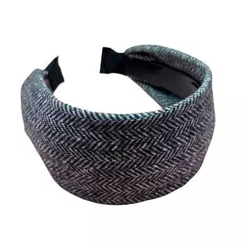 Утолщенная теплая повязка на голову с широкими полями Осенне-зимняя модная прическа Нескользящая с зубчиками Повязки на голову для женщин