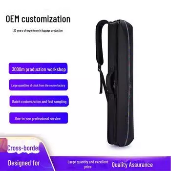 Утолщенная ткань Оксфорд Большая вместимость Многофункциональная сумка для бильярдного кия чёрный