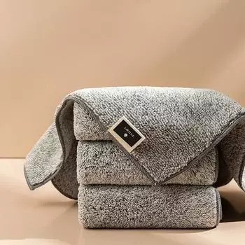 Утолщенная тряпка для мытья посуды, бытовая чистка, мягкая тряпка из волокна, кухонные принадлежности, тряпка для чистки, 3 шт./компл. 3PCS/SET