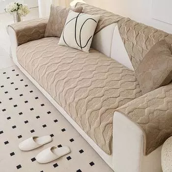 Утолщенная удобная противоскользящая подушка для сиденья, современный минималистичный однотонный коврик для дивана, удобное дышащее пылезащитное диванное полотенце 70x70cm 1pcs