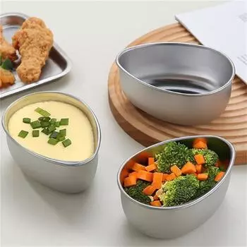 Утолщенная углеродистая стальная паровая миска для яиц для домашнего использования, не липкая и легко моется, запеченный пирог, пудинг и чашка для яиц на пару