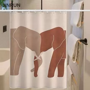 Утолщенная водонепроницаемая занавеска для ванной комнаты, устойчивая к плесени, занавеска для душа, занавеска для душевой перегородки, занавеска для душа, занавеска для ванной комнаты, бесплатная перфорация 80x180