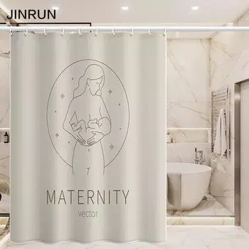 Утолщенная водонепроницаемая занавеска для ванной комнаты, устойчивая к плесени, занавеска для душа, занавеска для душевой перегородки, занавеска для душа, занавеска для ванной комнаты, бесплатная перфорация 80x180