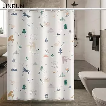 Утолщенная водонепроницаемая занавеска для ванной комнаты, устойчивая к плесени, занавеска для душа, занавеска для душевой перегородки, занавеска для душа, занавеска для ванной комнаты, бесплатная перфорация 80x180