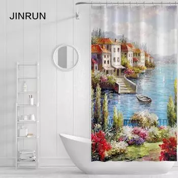 Утолщенная водонепроницаемая занавеска для ванной комнаты, устойчивая к плесени, занавеска для душа, занавеска для душевой перегородки, занавеска для душа, занавеска для ванной комнаты, бесплатная перфорация 80X180