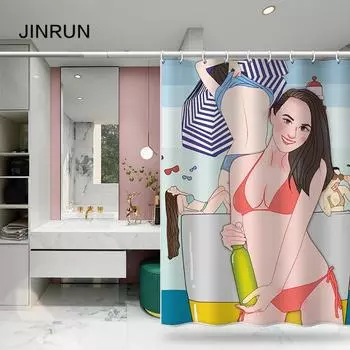 Утолщенная водонепроницаемая занавеска для ванной комнаты, устойчивая к плесени, занавеска для душа, занавеска для душевой перегородки, занавеска для душа, занавеска для ванной комнаты, бесплатная перфорация 80x180