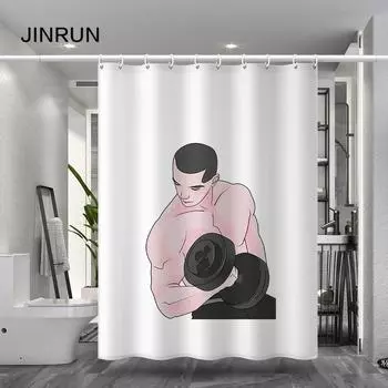 Утолщенная водонепроницаемая занавеска для ванной комнаты, устойчивая к плесени, занавеска для душа, занавеска для душевой перегородки, занавеска для душа, занавеска для ванной комнаты, бесплатная перфорация 80x180