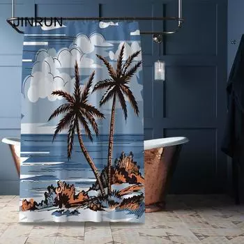 Утолщенная водонепроницаемая занавеска для ванной комнаты, устойчивая к плесени, занавеска для душа, занавеска для душевой перегородки, занавеска для душа, занавеска для ванной комнаты, бесплатная перфорация 80x180