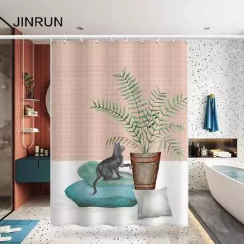 Утолщенная водонепроницаемая занавеска для ванной комнаты, устойчивая к плесени, занавеска для душа, занавеска для душевой перегородки, занавеска для душа, занавеска для ванной комнаты, бесплатная перфорация 80x180