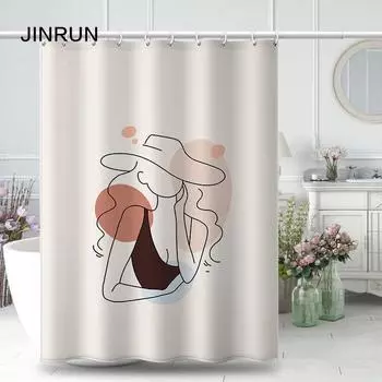 Утолщенная водонепроницаемая занавеска для ванной комнаты, устойчивая к плесени, занавеска для душа, занавеска для душевой перегородки, занавеска для душа, занавеска для ванной комнаты, бесплатная перфорация 80x180