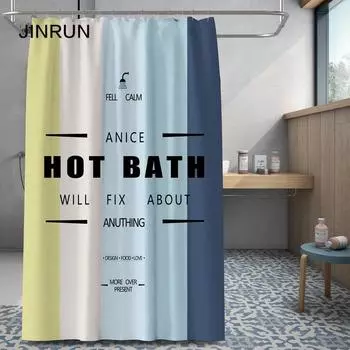 Утолщенная водонепроницаемая занавеска для ванной комнаты, устойчивая к плесени, занавеска для душа, занавеска для душевой перегородки, занавеска для душа, занавеска для ванной комнаты, бесплатная перфорация 80X180