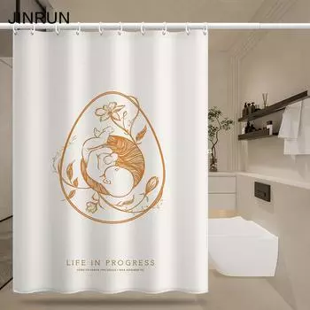 Утолщенная водонепроницаемая занавеска для ванной комнаты, устойчивая к плесени, занавеска для душа, занавеска для душевой перегородки, занавеска для душа, занавеска для ванной комнаты, бесплатная перфорация 80x180