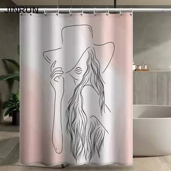 Утолщенная водонепроницаемая занавеска для ванной комнаты, устойчивая к плесени, занавеска для душа, занавеска для душевой перегородки, занавеска для душа, занавеска для ванной комнаты, бесплатная перфорация 80x180