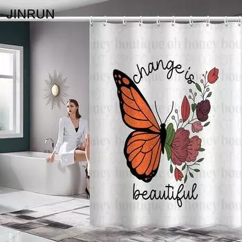 Утолщенная водонепроницаемая занавеска для ванной комнаты, устойчивая к плесени, занавеска для душа, занавеска для душевой перегородки, занавеска для душа, занавеска для ванной комнаты, бесплатная перфорация 80x180