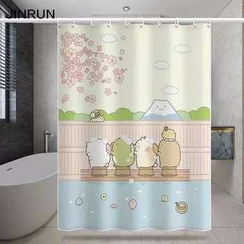 Утолщенная водонепроницаемая занавеска для ванной комнаты, устойчивая к плесени, занавеска для душа, занавеска для душевой перегородки, занавеска для душа, занавеска для ванной комнаты, бесплатная перфорация 80x180