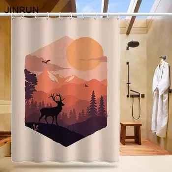 Утолщенная водонепроницаемая занавеска для ванной комнаты, устойчивая к плесени, занавеска для душа, занавеска для душевой перегородки, занавеска для душа, занавеска для ванной комнаты, бесплатная перфорация 80x180