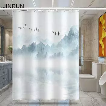 Утолщенная водонепроницаемая занавеска для ванной комнаты, устойчивая к плесени, занавеска для душа, занавеска для душевой перегородки, занавеска для душа, занавеска для ванной комнаты, бесплатная перфорация 80x180