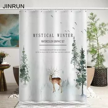 Утолщенная водонепроницаемая занавеска для ванной комнаты, устойчивая к плесени, занавеска для душа, занавеска для душевой перегородки, занавеска для душа, занавеска для ванной комнаты, бесплатная перфорация 80x180