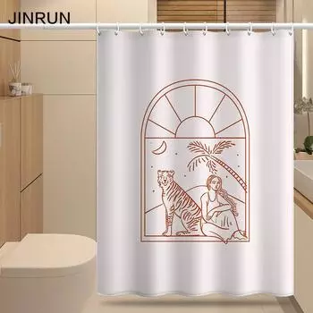 Утолщенная водонепроницаемая занавеска для ванной комнаты, устойчивая к плесени, занавеска для душа, занавеска для душевой перегородки, занавеска для душа, занавеска для ванной комнаты, бесплатная перфорация 80x180