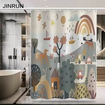 Утолщенная водонепроницаемая занавеска для ванной комнаты, устойчивая к плесени, занавеска для душа, занавеска для душевой перегородки, занавеска для душа, занавеска для ванной комнаты, бесплатная перфорация 80x180