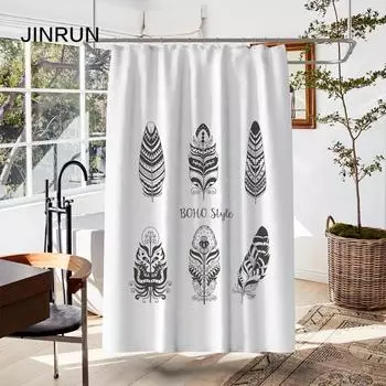 Утолщенная водонепроницаемая занавеска для ванной комнаты, устойчивая к плесени, занавеска для душа, занавеска для душевой перегородки, занавеска для душа, занавеска для ванной комнаты, бесплатная перфорация 80x180