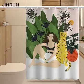 Утолщенная водонепроницаемая занавеска для ванной комнаты, устойчивая к плесени, занавеска для душа, занавеска для душевой перегородки, занавеска для душа, занавеска для ванной комнаты, бесплатная перфорация 80x180