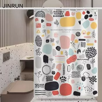 Утолщенная водонепроницаемая занавеска для ванной комнаты, устойчивая к плесени, занавеска для душа, занавеска для душевой перегородки, занавеска для душа, занавеска для ванной комнаты, бесплатная перфорация 80x180