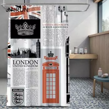 Утолщенная водонепроницаемая занавеска для ванной комнаты, устойчивая к плесени, занавеска для душа, занавеска для душевой перегородки, занавеска для душа, занавеска для ванной комнаты, бесплатная перфорация 80X180