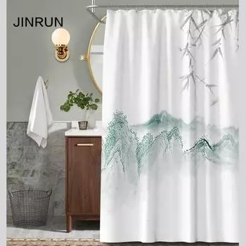 Утолщенная водонепроницаемая занавеска для ванной комнаты, устойчивая к плесени, занавеска для душа, занавеска для душевой перегородки, занавеска для душа, занавеска для ванной комнаты, бесплатная перфорация 80x180