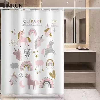 Утолщенная водонепроницаемая занавеска для ванной комнаты, устойчивая к плесени, занавеска для душа, занавеска для душевой перегородки, занавеска для душа, занавеска для ванной комнаты, бесплатная перфорация 80x180