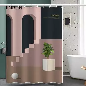 Утолщенная водонепроницаемая занавеска для ванной комнаты, устойчивая к плесени, занавеска для душа, занавеска для душевой перегородки, занавеска для душа, занавеска для ванной комнаты, бесплатная перфорация 80x180