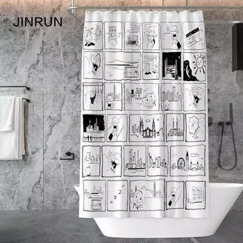 Утолщенная водонепроницаемая занавеска для ванной комнаты, устойчивая к плесени, занавеска для душа, занавеска для душевой перегородки, занавеска для душа, занавеска для ванной комнаты, бесплатная перфорация 80x180