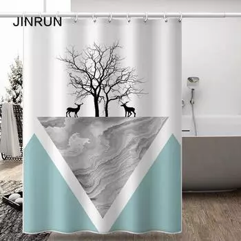 Утолщенная водонепроницаемая занавеска для ванной комнаты, устойчивая к плесени, занавеска для душа, занавеска для душевой перегородки, занавеска для душа, занавеска для ванной комнаты, бесплатная перфорация 80x180